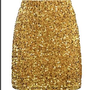 NWT Velvet Sequin Mini Skirts - Lg - Various Colors